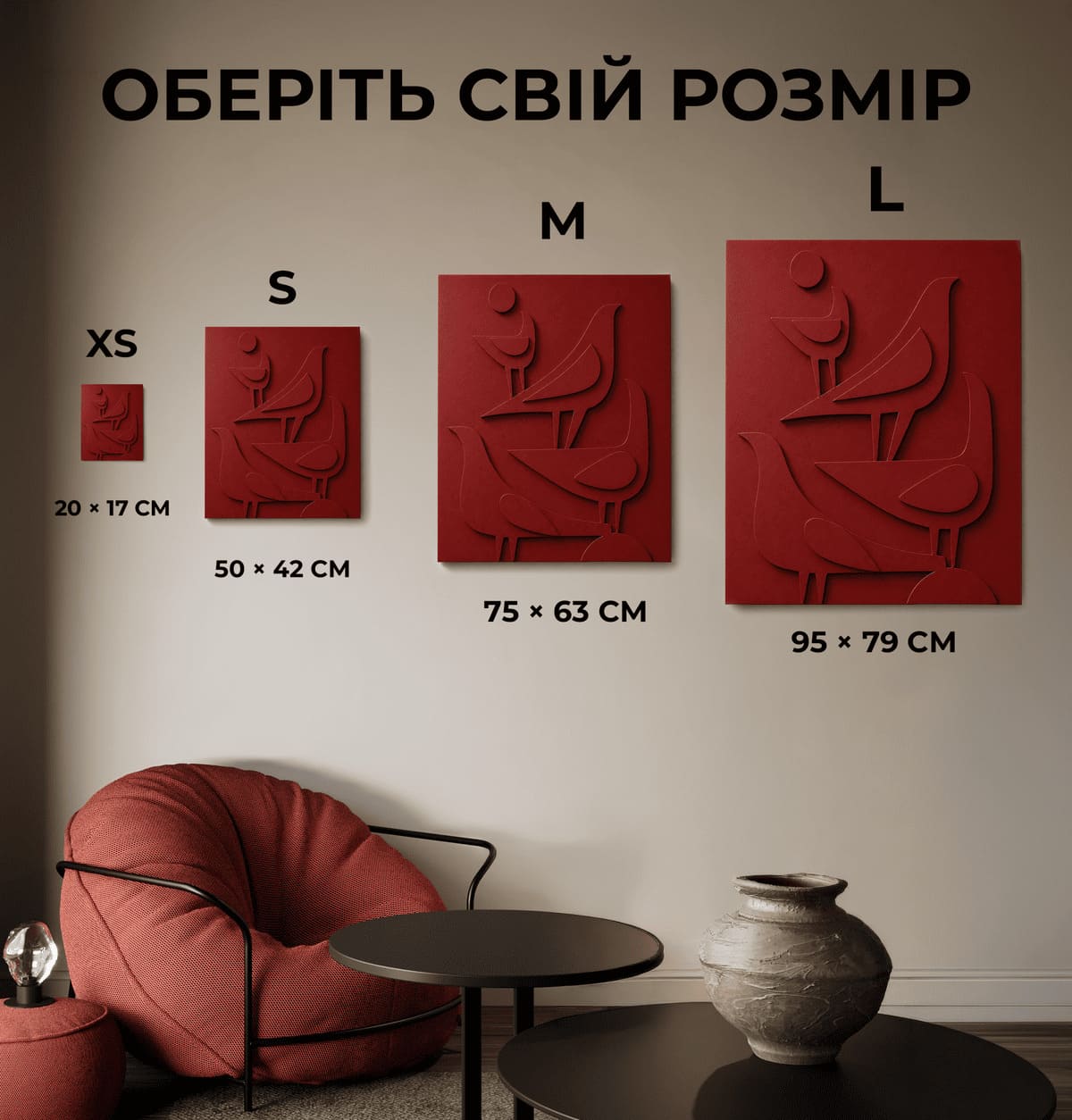 birds size
