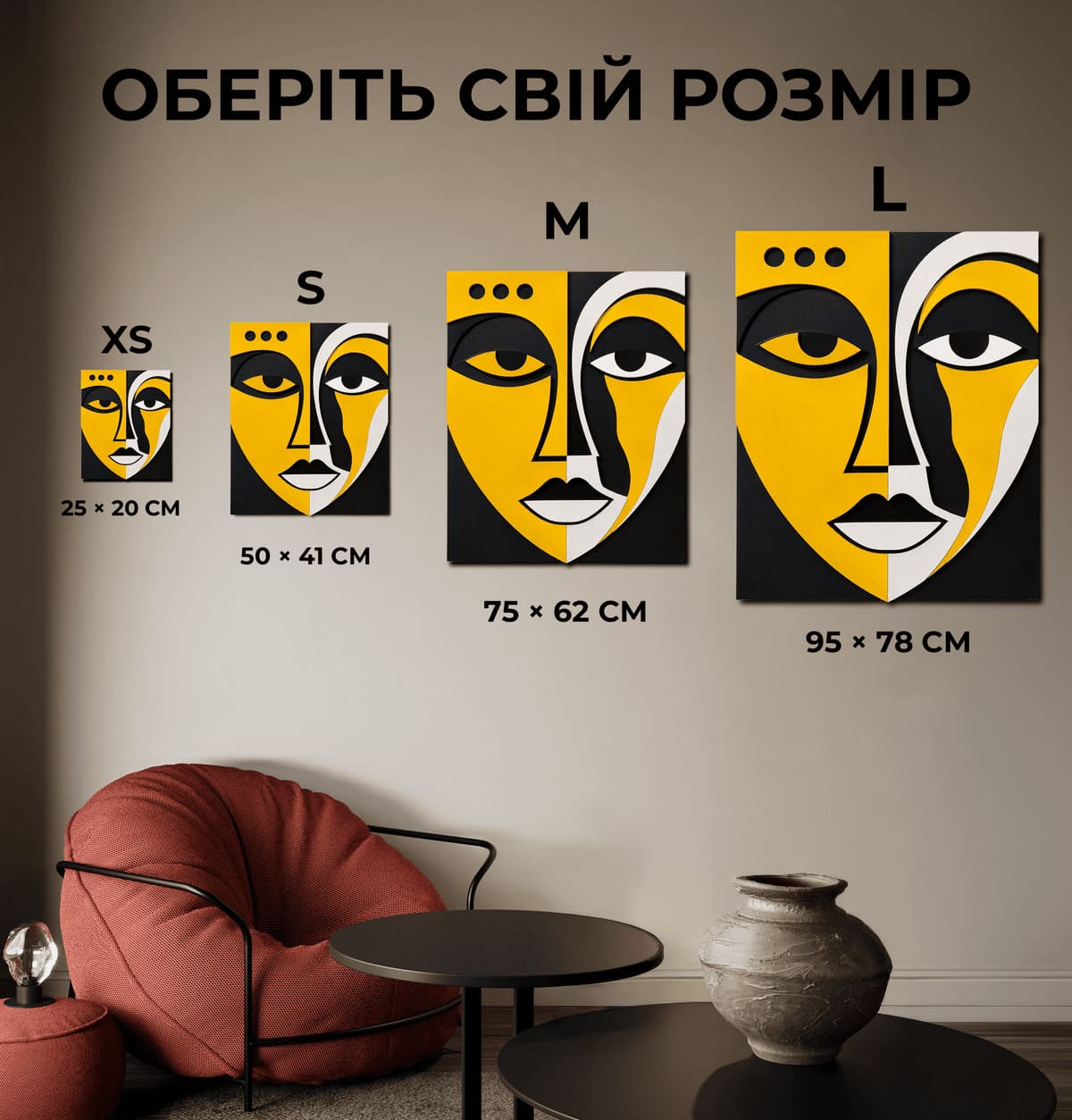 faces size